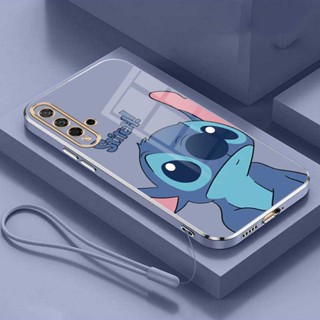 เคสโทรศัพท์มือถือ ซิลิโคนนิ่ม ขอบตรง ลายมอนสเตอร์ Stitch ตลก สําหรับ HUAWEI Nova 5T 7 SE 7i nova7 SE 4e 3e 3i