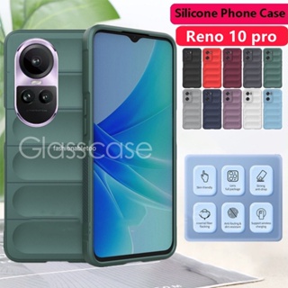 เคสโทรศัพท์มือถือ ซิลิโคนนิ่ม ป้องกันกล้อง กันกระแทก สําหรับ Oppo Reno 10 Pro 10 Pro Plus 10Pro 10Pro+ 4G 5G