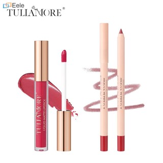 Tulla Matte Lip Glaze Non-Stick Lip Liner Set Lighten Lip Kiss Waterproof Not Easy to Stain Long Lasting Lipstick Multi Recommended ↑Eele