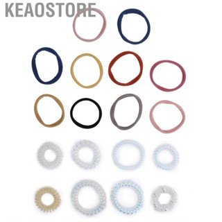 Keaostore Coil Hair Ties Plastic Material Lightweight Comfortable To