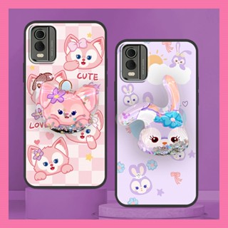 drift sand Cartoon Phone Case For Nokia C32 Fashion Design Dirt-resistant Waterproof glisten Anti-dust Silicone TPU Durable