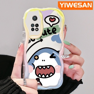 เคสโทรศัพท์มือถือ ซิลิกาใส แบบนิ่ม ลายฉลามน่ารัก กันกระแทก สําหรับ Xiaomi 10T Pro Poco F3 Poco F4 Redmi K50 K40 Pro K40s