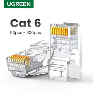 Ugreen RJ45 สายเคเบิลเชื่อมต่ออีเธอร์เน็ต Cat6 UTP สําหรับเครือข่าย 100 ชิ้น