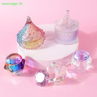 Monnygo ถ้วยแก้วอะคริลิคใส ทรงสี่เหลี่ยม พร้อมฝาปิด กันฝน สําหรับใส่ของเหลว