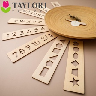 Taylor1 บอร์ดไม้ บอร์ดควบคุมปากกามอนเตสซอรี่ ร่องตัวเลข ของเล่นเสริมการเรียนรู้ สําหรับเด็ก