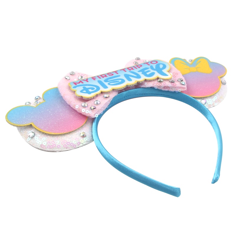 Disney ที่คาดผมหูมิกกี้ ประดับเลื่อม โบว์ ปราสาท เทศกาล ปาร์ตี้ คอสเพลย์ DIY สําหรับเด็กผู้หญิง - รูปที่ 6