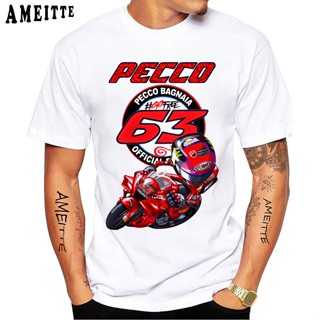 เสื้อยืดลําลอง แขนสั้น พิมพ์ลาย Legend Pecco Bagnaia 63 Francesco สีขาว สไตล์ฮิปฮอป ฮาราจูกุ สําหรับผู้ชาย 2023