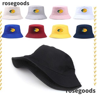 Rosegoods1 หมวกบักเก็ต พิมพ์ลายพานามา ตกปลา สําหรับเด็กผู้ชาย ผู้หญิง