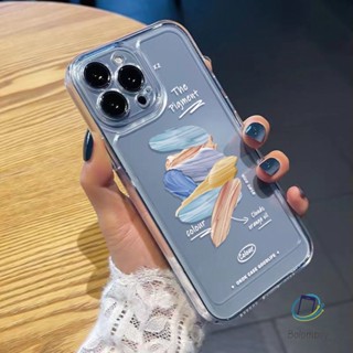 โปร่งใสเคสโทรศัพท์ สําหรับไอโฟน 11 12 13 14 15 Pro Max 7 8 Plus XR X XS MAX SE กราฟฟิตีสี เปลือกกันกระแทกนุ่ม