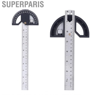 Superparis Angle Protractor Carpentry Ruler For Woodworking Edge Measurement