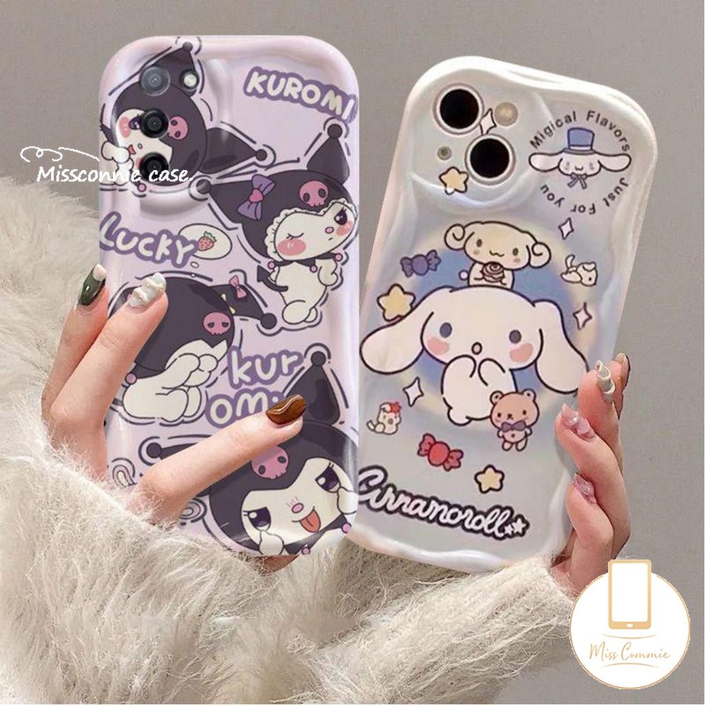 เคสโทรศัพท์มือถือ แบบนิ่ม ลายการ์ตูนสุนัขคุโรมิ 3D ขอบโค้ง สําหรับ IPhone 7Plus XR 11 14 13 12 Pro MAX X XS MAX 7 6S 6 8 Plus SE 2020