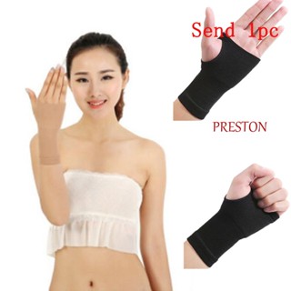 Preston ถุงมือไนล่อน ยืดหยุ่น อุโมงค์ สายรัดข้อมือ เคล็ดขัดยอก ถุงมือรั้งฝ่ามือ