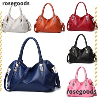 Rosegoods1 กระเป๋าถือ กระเป๋าสะพายไหล่ สะพายข้าง หนังเทียม PU นิ่ม อเนกประสงค์ สําหรับสตรี