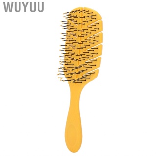 Wuyuu Straightening Comb  Drop‑shaped Handle  ABS Help Disperse Heat Brush for Home Hotel Bathroom Travel