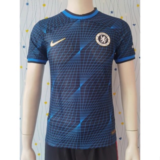 เสื้อกีฬาแขนสั้น ลายทีมชาติฟุตบอล Chelsea 2324 ชุดเยือน คุณภาพสูง