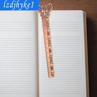 [Lzdjhyke1] ไม้บรรทัดโลหะอัลลอย ที่คั่นหน้าหนังสือ ที่คั่นหนังสือ ฉลุลาย รูปผีเสื้อ สําหรับคนรักหนังสือ อ่านหนังสือ ของขวัญ ผู้ชาย