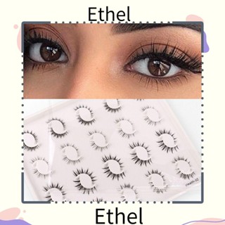 Ethel1 ขนตาปลอม แบบไขว้ นุ่ม เป็นธรรมชาติ สําหรับแต่งหน้า 20 คู่