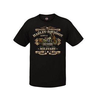 การออกแบบเดิมเสื้อHarley-Davidson Military ส่งจาก USA แท้ S-5XL ขนาด: S-4XL