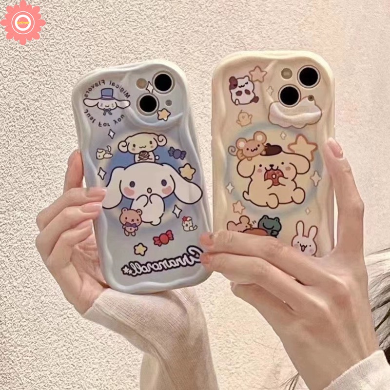 เคสโทรศัพท์มือถือ ขอบโค้ง ลายการ์ตูน Cinnamoroll 3D น่ารัก สําหรับ Realme C53 C33 5 6i 9i 5i 7i 5s C30 C25 C55 C15 C21Y C35 C25s C25Y C11 C20A C31 C20 C17 C12 C21 C3