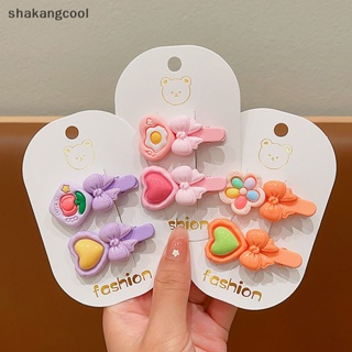 Shakangcool กิ๊บติดผมช่อดอกไม้ สีแคนดี้ หลากสี เครื่องประดับ สําหรับเด็กผู้หญิง