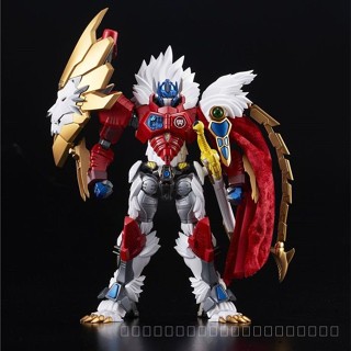 ((พร้อมส่ง) โมเดลรถไฟใต้ดิน Transformers White Lion Optimus Prime Assembly China Creative Mecha