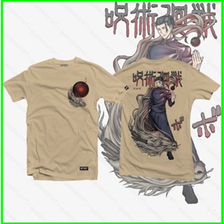 Sqt เสื้อยืดแขนสั้นลําลอง พิมพ์ลายกราฟฟิคอนิเมะ Jujutsu Kaisen Suguru Geto พลัสไซซ์ แฟชั่นสําหรับผู้ชาย และผู้หญิง