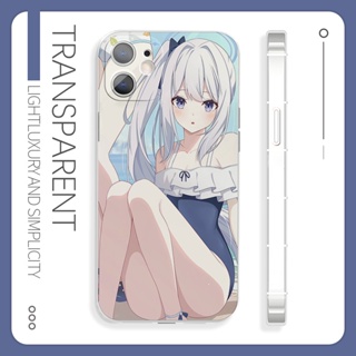 Blue Archive Tsukiyuki Miyako Two-Dimensional Phone Case Compatible with iPhone 13 Apple 14plus Game Peripherals เคสโทรศัพท์มือถือ