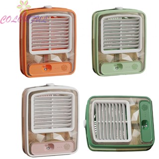 【COLORFUL】Air Conditioning Fan Orange Ordinary Button USB High Fog White Light Green