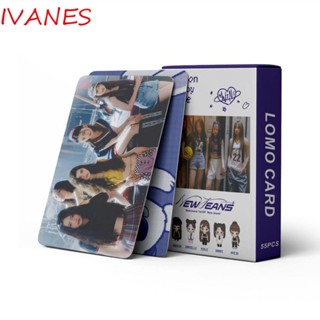 Ivanes ชุดการ์ดโลโม่ IVE 55 ชิ้น ต่อชุด แฟชั่นเกาหลี สําหรับเก็บสะสม รูปภาพ Hd ELEVEN LIZ