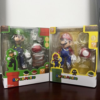 Shf โมเดลฟิกเกอร์ Super Mario Bros Mario ขยับได้ ของเล่นสําหรับเด็ก