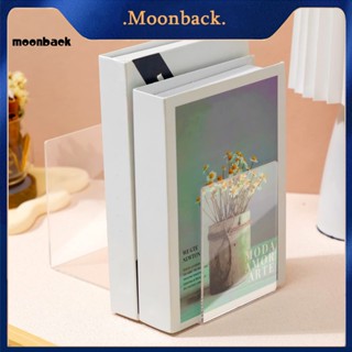 &lt;moonback&gt; ชั้นวางหนังสืออะคริลิคใส ทนทาน สําหรับตกแต่งโต๊ะ 4 ชิ้น