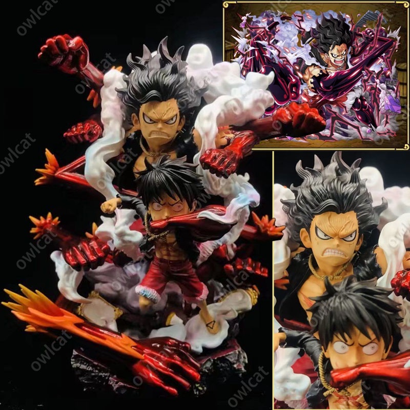 โมเดลวันพีช One Piece Gear 4 Luffy (VS Katakuri Ver.) 16cm Snakeman Haki Monkey D Luffy PVC Figure V
