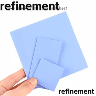 Refinement แผ่นซิลิโคนทําความร้อน ลดความร้อน ชิปกราฟิก 4 แบบ สีขาว 5 ชิ้น