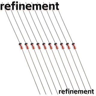 Refinement อะไหล่ไดโอดเรียงกระแสไฟฟ้า 50 mA 65V กระแสไฟรั่วต่ํา 1N34A ซิลิคอนสีแดง 50 ชิ้น