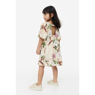 H&amp;M  Girl Balloon-sleeved printed dress 1160014_1