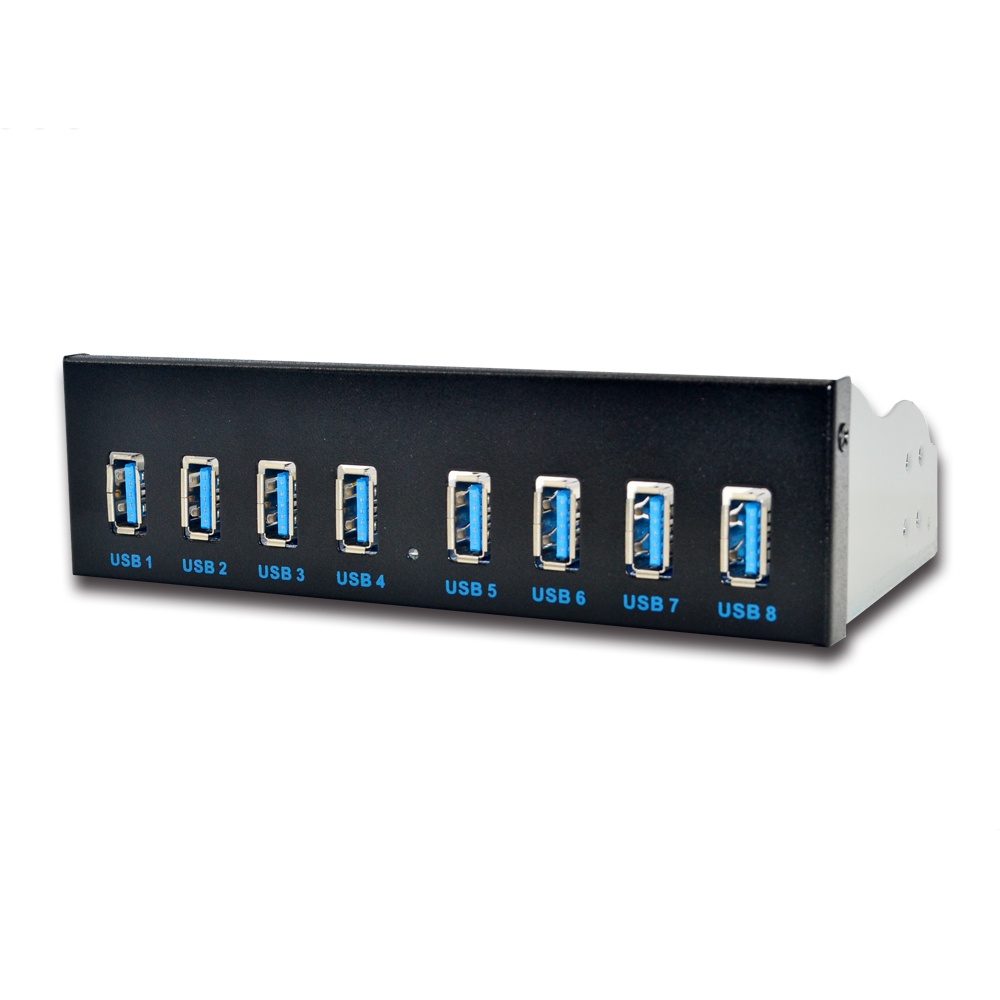 8 พอร์ต USB Hub USB3 5.25 USB 3.0 แผงด้านหน้า Splitters USB 3.0 Hub สําหรับ PC USB-HUB หลาย USB3.0 H