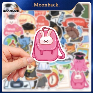 &lt;moonback&gt; สติกเกอร์ใส พิมพ์ลายกราฟฟิติ ไม่ต้องตัด ถอดออกได้ DIY สําหรับติดตกแต่ง 50 ชิ้น