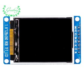 โมดูลพาวเวอร์ซัพพลาย หน้าจอ LCD 1.8 นิ้ว 128x160 RGB SPI TFT LCD ST7735S 3.3V แบบเปลี่ยน