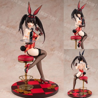 Date A Live Tokisaki Kurumi Dolls Bunny Girls Kusan สามสาวเซ็กซี่อะนิเมะตุ๊กตาสองมิติสาวสวยโมเดลของเล่นเดสก์ท็อปตกแต่ง