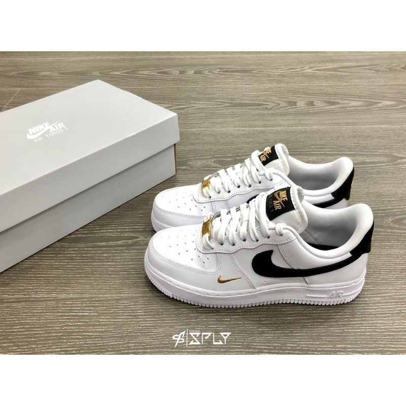 ข้อเสนอพิเศษ NK Air Force 1 Black White Golden Hook Small AF1 No ...