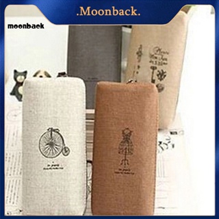 &lt;moonback&gt; กระเป๋าใส่ปากกา ขนาดกลาง สําหรับของขวัญเด็ก กระเป๋าดินสอ พิมพ์ลาย