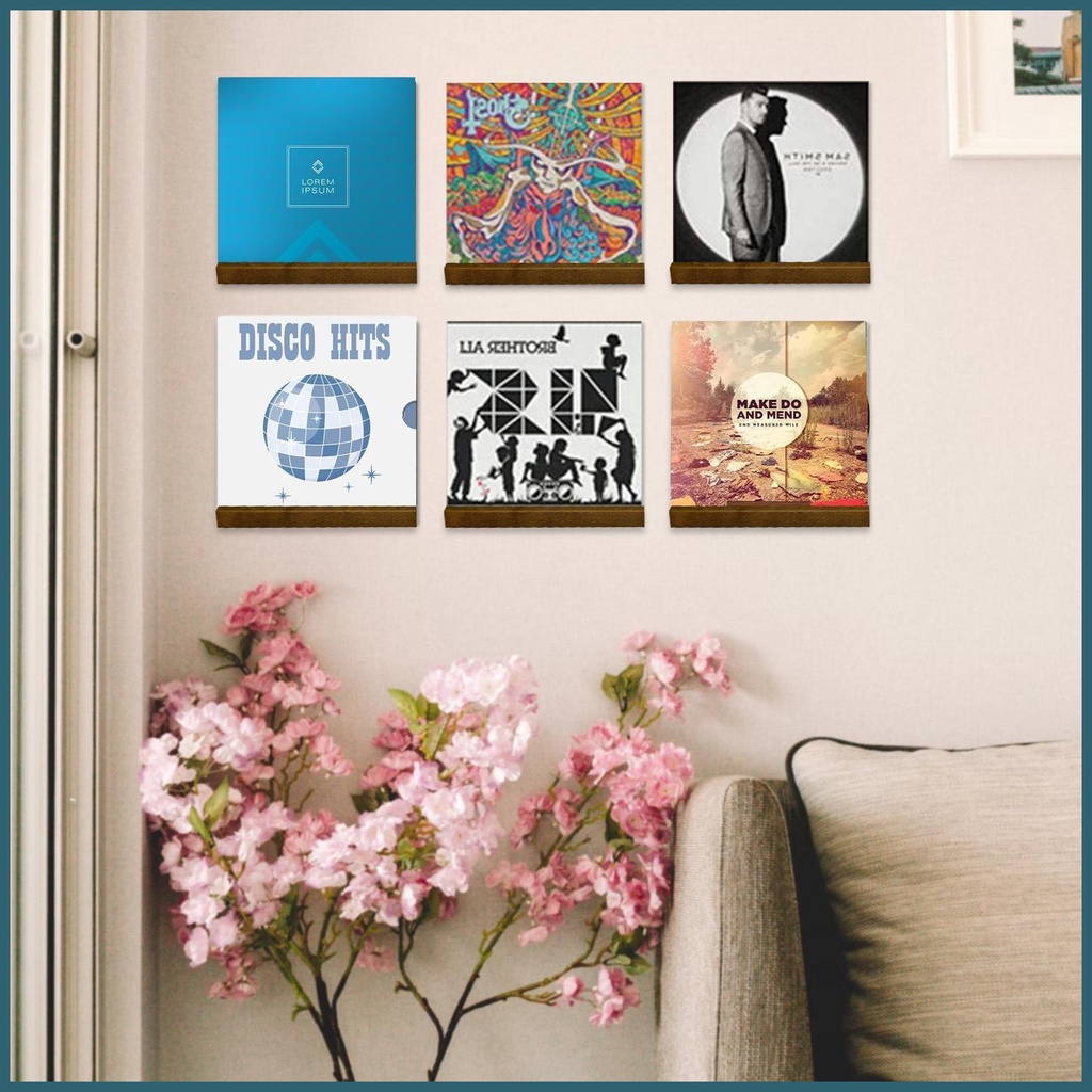 ชั้นวางแผ่นเสียง แบบติดผนัง สไตล์เรโทร หรูหรา สําหรับแขวนของขวัญ - รูปที่ 7