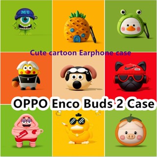 พร้อมส่ง!  เคสหูฟัง แบบนิ่ม ลายการ์ตูน สําหรับ OPPO Enco Buds 2 OPPO Enco Buds 2