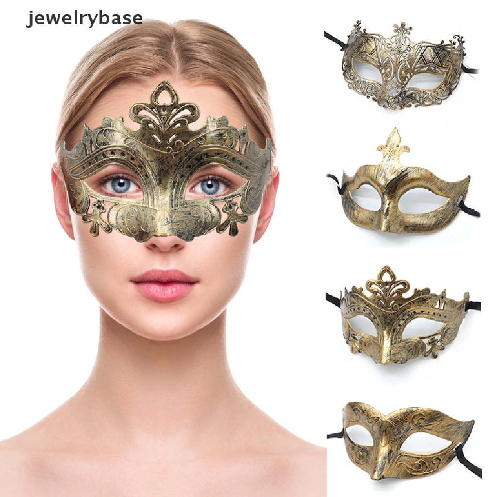 [jewelrybase] หน้ากากแฟนซี สไตล์ฮาโลวีน สําหรับผู้หญิง และผู้ชาย 1 ชิ้น