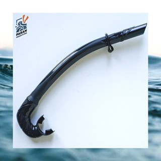 อุปกรณ์เล่นน้ำ Silicone snorkel for freediving, สน็อกเกิ้ล ดำน้ำ สำหรับ ฟรีไดฟ์ mouthpiece ทรงรีลดอาการการบาดเจ็บ