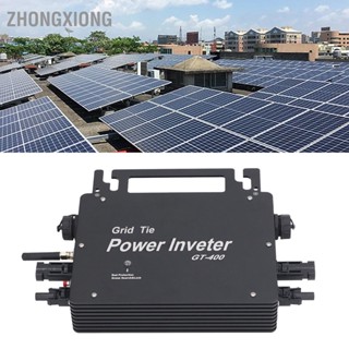 Zhongxiong อินเวอร์เตอร์ไมโคร พลังงานแสงอาทิตย์ 1 เฟส 400W Dc เป็น Ac ควบคุม Wifi 230V ปลั๊ก Eu