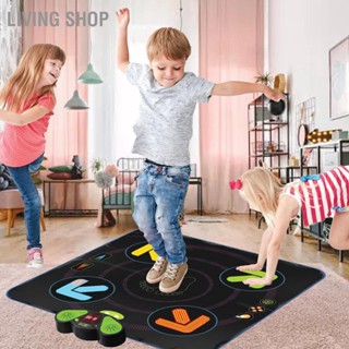 Living Shop Electric Music Dance Pad Adjustable 3 Game Modes Arrowhead Electronic Foldable for Children Kids