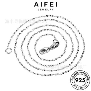 AIFEI JEWELRY อารมณ์เต็มไปด้วยดวงดาว เกาหลี แท้ ผู้หญิง สร้อยคอ 925 จี้ เครื่องประดับ แฟชั่น Silver เงิน ต้นฉบับ เครื่องประดับ N60