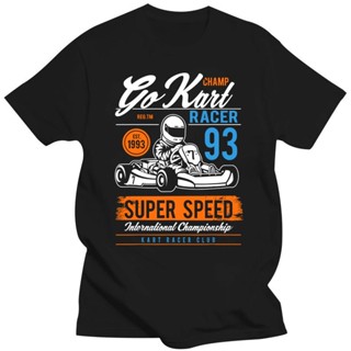 oversize T-shirt เสื้อยืด พิมพ์ลายอนิเมะ Go Kart 90S สไตล์วินเทจ เรียบง่าย ของขวัญ สําหรับแข่งรถ S-5XL