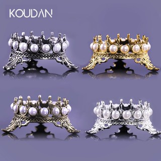 Koudan ชั้นวางปากกา และแปรง โลหะ สีเงิน สีทอง หรูหรา สําหรับตกแต่งเล็บ